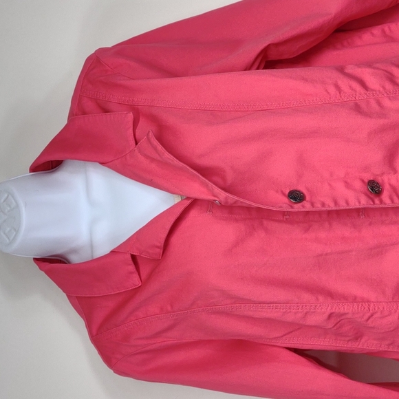 NWOT Women's Christopher & Banks size XL Coral colored button down Jacket - Picture 3 of 10